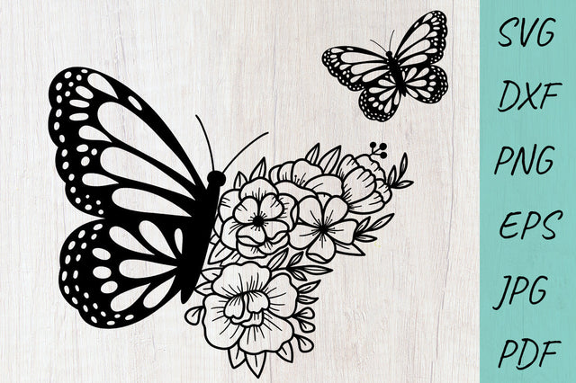 Flowers SVG, Floral Butterfly Bundle SVG, Butterfly SVG SVG Irina Ostapenko 