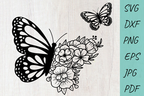 Flowers SVG, Floral Butterfly Bundle SVG, Butterfly SVG SVG Irina Ostapenko 