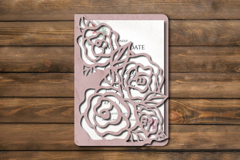 Flowers Wedding Invitation Template SVG SvgOcean 