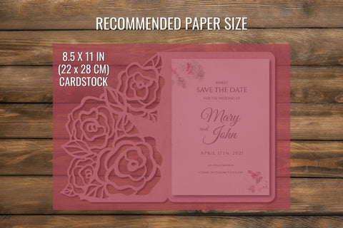 Flowers Wedding Invitation Template SVG SvgOcean 