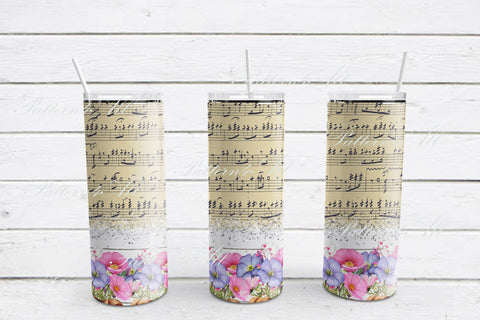 Flowers wrap straight template,Floral pen wrap,Tumbler and pen wrap pack Digital Pattern ArtStudio 