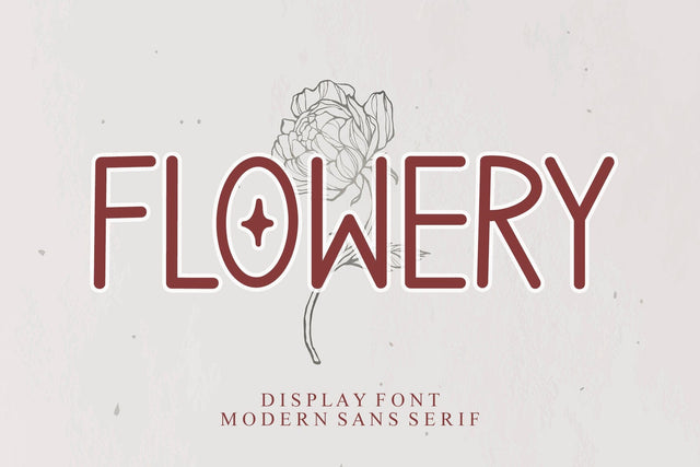 FLOWERY Font Afandi Studio 