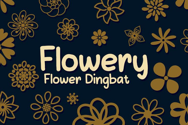 Flowery Font Masyafi Studio 