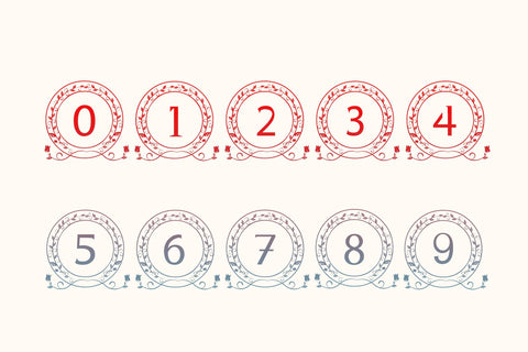 Flowery Monogram Font LetterdayStudio 