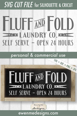Fluff and Fold Laundry Co - SVG SVG Ewe-N-Me Designs 