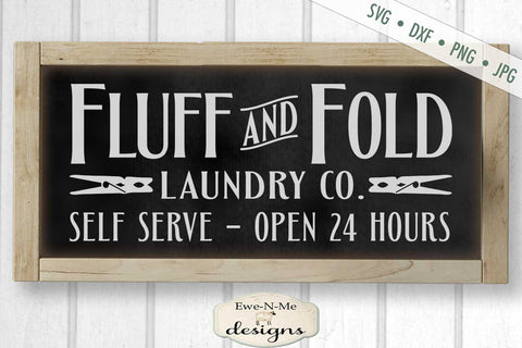 Fluff and Fold Laundry Co - SVG SVG Ewe-N-Me Designs 