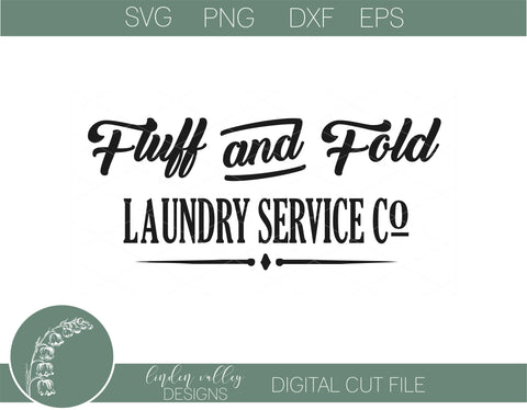 Fluff and Fold Laundry SVG SVG Linden Valley Designs 