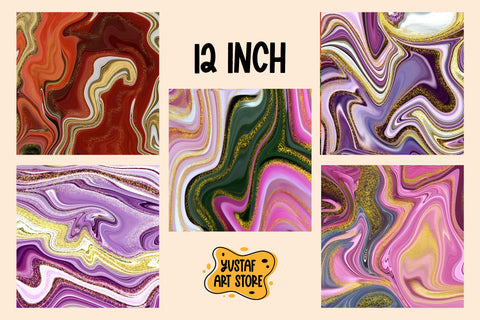 Fluid art digital paper. 30 liquid pattern background bundle Digital Pattern Yustaf Art Store 