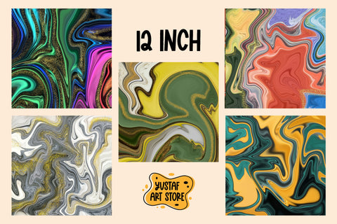 Fluid art digital paper. 30 liquid pattern background bundle Digital Pattern Yustaf Art Store 