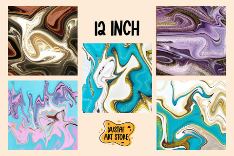 Fluid art digital paper. 30 liquid pattern background bundle Digital Pattern Yustaf Art Store 
