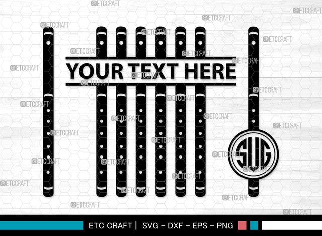 Flute Instrument Monogram SVG | Flute Svg | Musical Instrument Svg | Instrument Svg | Marching Band | Bundle | Flute Instrument Cilpart SVG ETC Craft 