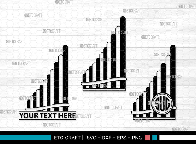 Flute Instrument Monogram SVG | Flute Svg | Musical Instrument Svg | Instrument Svg | Marching Band | Bundle | Flute Instrument Cilpart SVG ETC Craft 