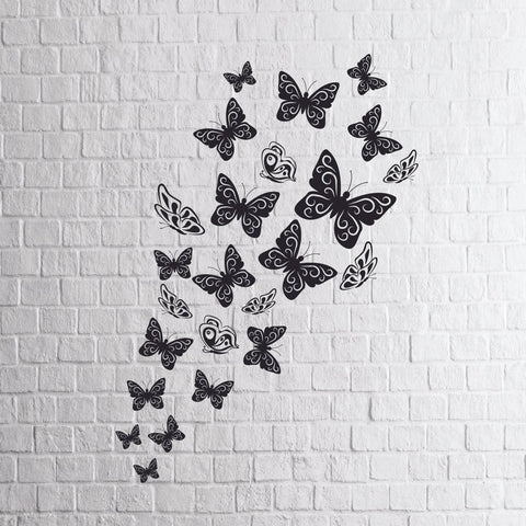 Fluttering Butterflies (3) Svg Bundle Files, Butterfly Svg, Butterfly Silhouette, Butterfly Cut File, Flying Butterflies Svg, Png, Dxf, Eps Cut Files SVG Artstoredigital 