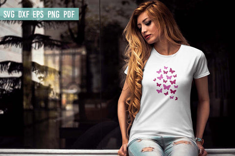 Fluttering Butterflies SVG | Butterfly SVG Cut File SVG Irina Ostapenko 