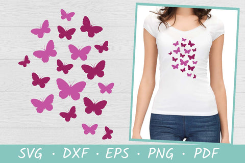 Fluttering Butterflies SVG | Butterfly SVG Cut File SVG Irina Ostapenko 
