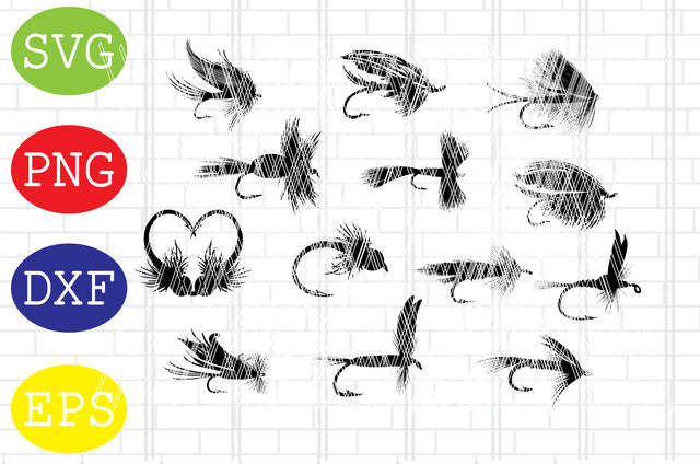Fly Fish Hook SVG Bundle, Fish Hook Svg, Bass Fish Logo Svg, Fishing Svg, Fishing Clipart, Fishing Cut File, Fish Svg, Fisherman Svg SVG DigitalSvgFiles 