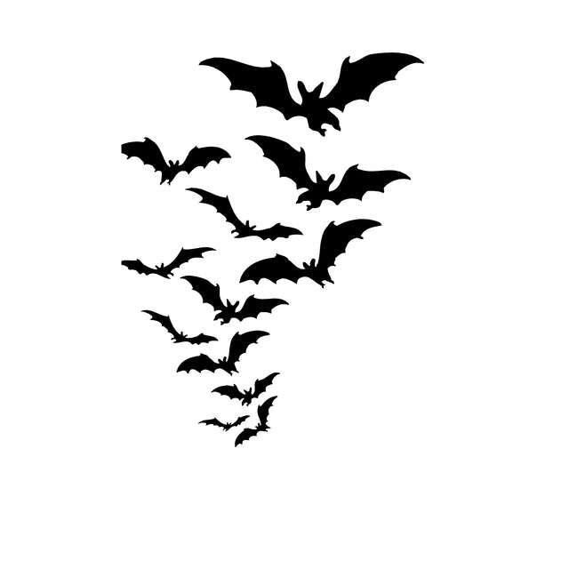 Flying Bats Digital Download, SVG, PNG, JPG, Spooky svg, Print to cut Files for Cricut, Print to Cut File For Silhouette, engraving SVG Whitetailcrafts 