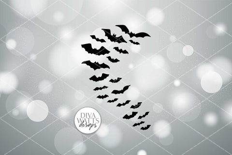 Flying Bats SVG | Halloween Design for Sign and More SVG Diva Watts Designs 