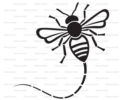 Flying Bee SVG TribaliumArtSF 