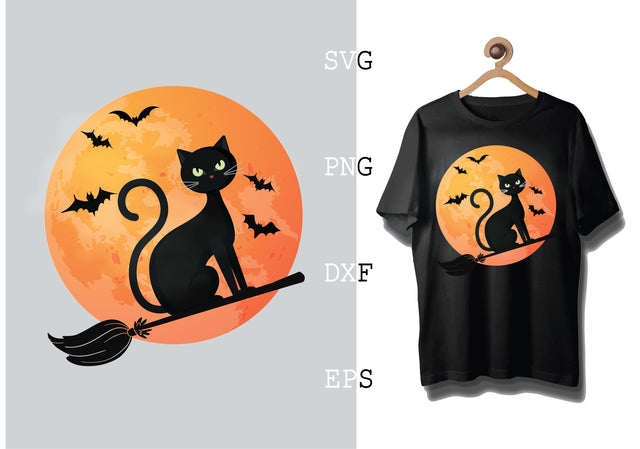 Flying Cat Svg, Cat Lover Svg, Cat Quotes Svg, Png, Eps, Dxf Files SVG DesignTShirt 