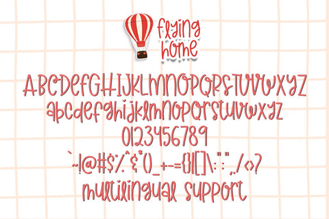 Flying Home Font Dm Letter Studio 