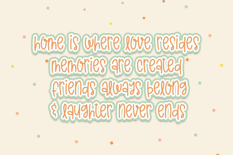 Flying Home Font Dm Letter Studio 