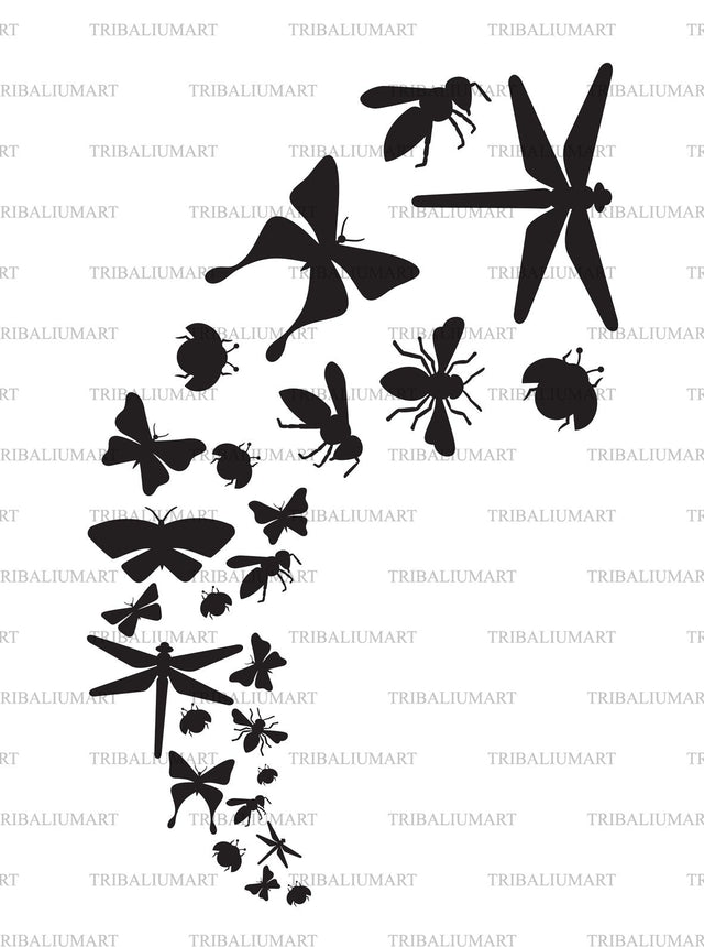 Flying Insects SVG TribaliumArtSF 