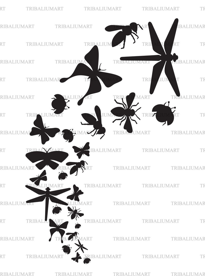Flying Insects SVG TribaliumArtSF 