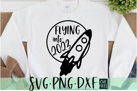 Flying into 2023 SVG | Kids New Years SVG SVG RedFoxDesignsUS 