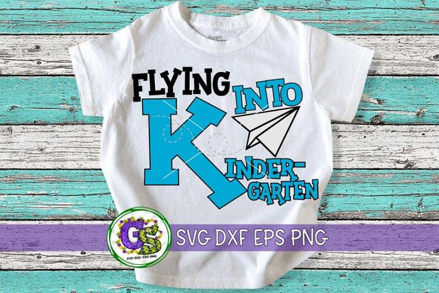 Flying Into Kindergarten-SVG DXF EPS PNG SVG Greedy Stitches 