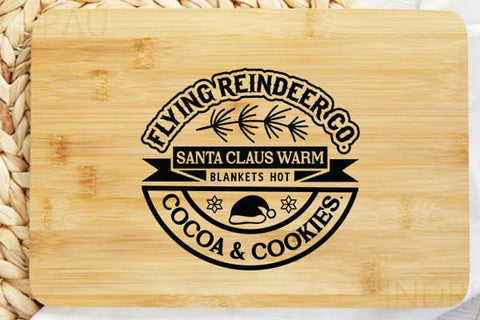 Flying reindeer co. santa claus warm blankets hot cocoa & cookies 2 SVG Angelina750 