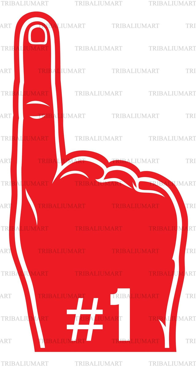 Foam finger SVG TribaliumArtSF 