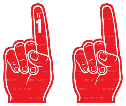 Foam finger SVG TribaliumArtSF 