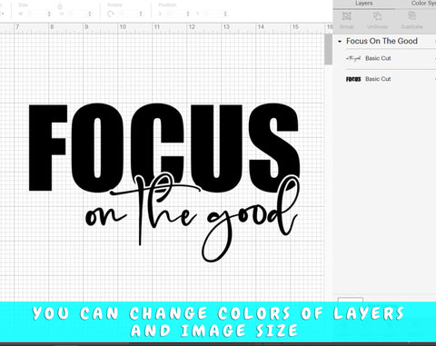 Focus On The Good SVG, Inspirational Quote SVG SVG HappyDesignStudio 