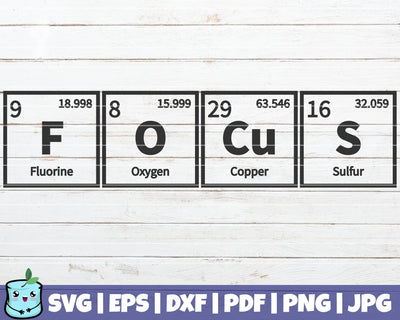 Focus Periodic Table SVG MintyMarshmallows 