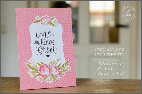 Foil Quill Flowers | Print & Foil single line sketch design Sketch DESIGN CleanCutCreative 