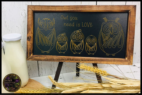 Foil Quill | Single Line Sketch | Digi Stamp - Funny Owl Family Sketch DESIGN DrawnTogether with love 