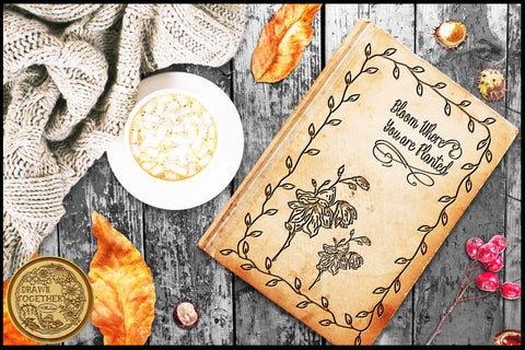 Foil Quill | Single Line Sketch | Digi Stamps - Bloom Where You're Planted Sketch DESIGN DrawnTogether with love 