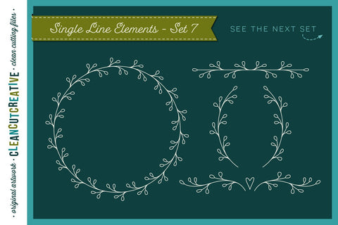 Foil Quill | Single Line | Sketch | SVG design elements wreaths dividers sentiments Sketch DESIGN CleanCutCreative 