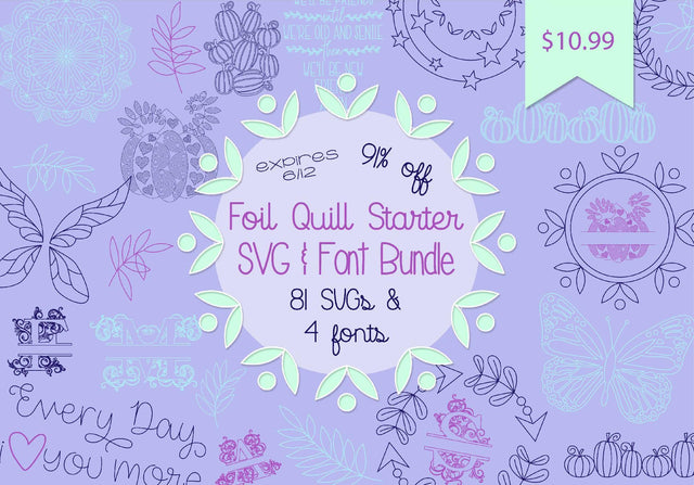 Foil Quill Starter SVG & Fonts Bundle Bundle So Fontsy Design Shop 