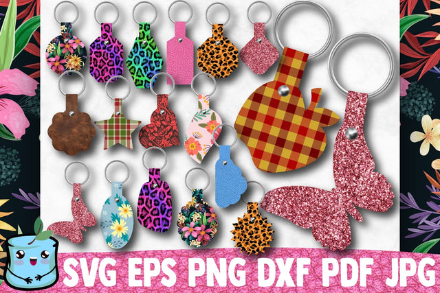 Folded Keychain SVG Bundle SVG MintyMarshmallows 