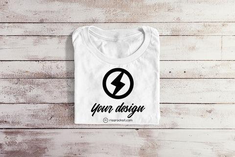 Folded Tee Craft PNG Mockup Mock Up Photo Risa Rocks It 