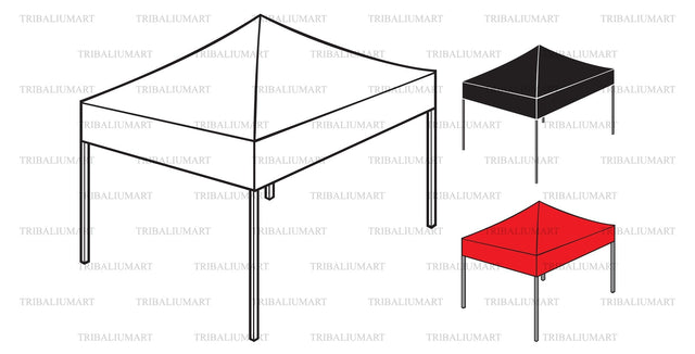 Folding tent SVG TribaliumArtSF 