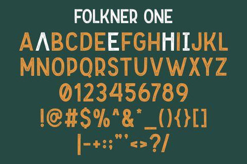 Folkner – Vintage Typeface Font Garisman Studio 