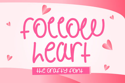 Follow Heart Font LetterdayStudio 