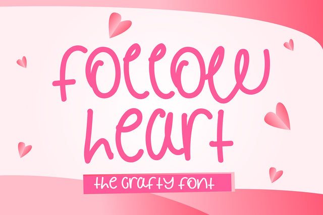 Follow Heart Font LetterdayStudio 