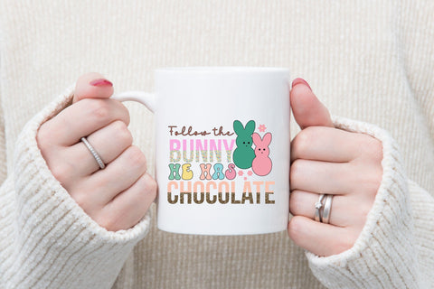 Follow the bunny he has chocolate Sublimation Rupkotha 