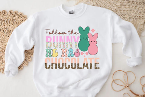 Follow the bunny he has chocolate Sublimation Rupkotha 