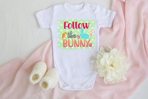 Follow the Bunny I Easter Sublimation I Easter PNG Design Sublimation Happy Printables Club 