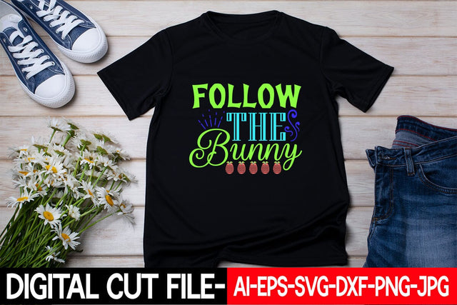 Follow The Bunny Svg Cut File SVG Blessedprint 